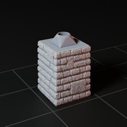 Pillar-Square-Stone-Block-H250-A