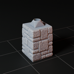 Pillar-Square-Stone-Block-H250-C